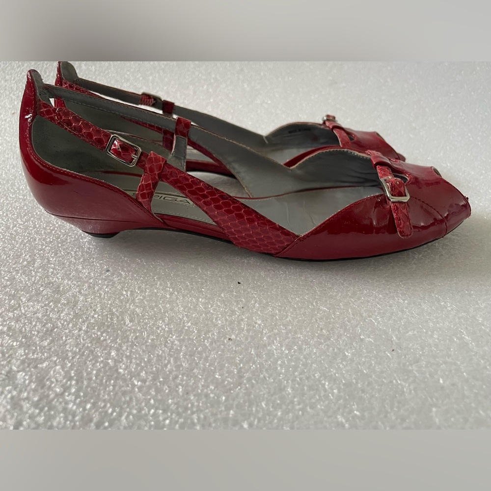 Via Spiga Women's Leather Shoes Made in Italy Size 6.5 M Snake Skin